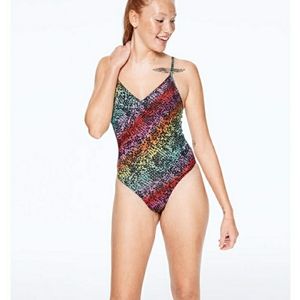 Pink Victoria secret v-neck Bodysuit size xs